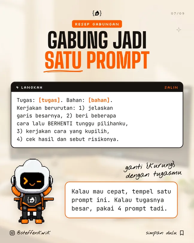 Gabungkan menjadi satu prompt