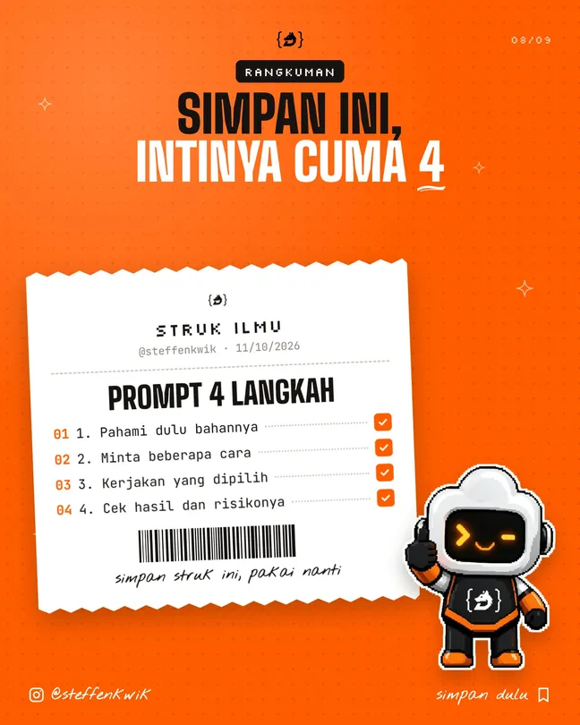 Rangkuman 4 langkah dalam struk ilmu