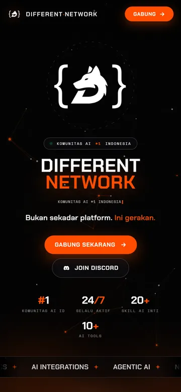Tampilan HP Different Network & Steffen Kwik