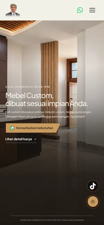 Tampilan HP Budi Djiang Mebel & Interior